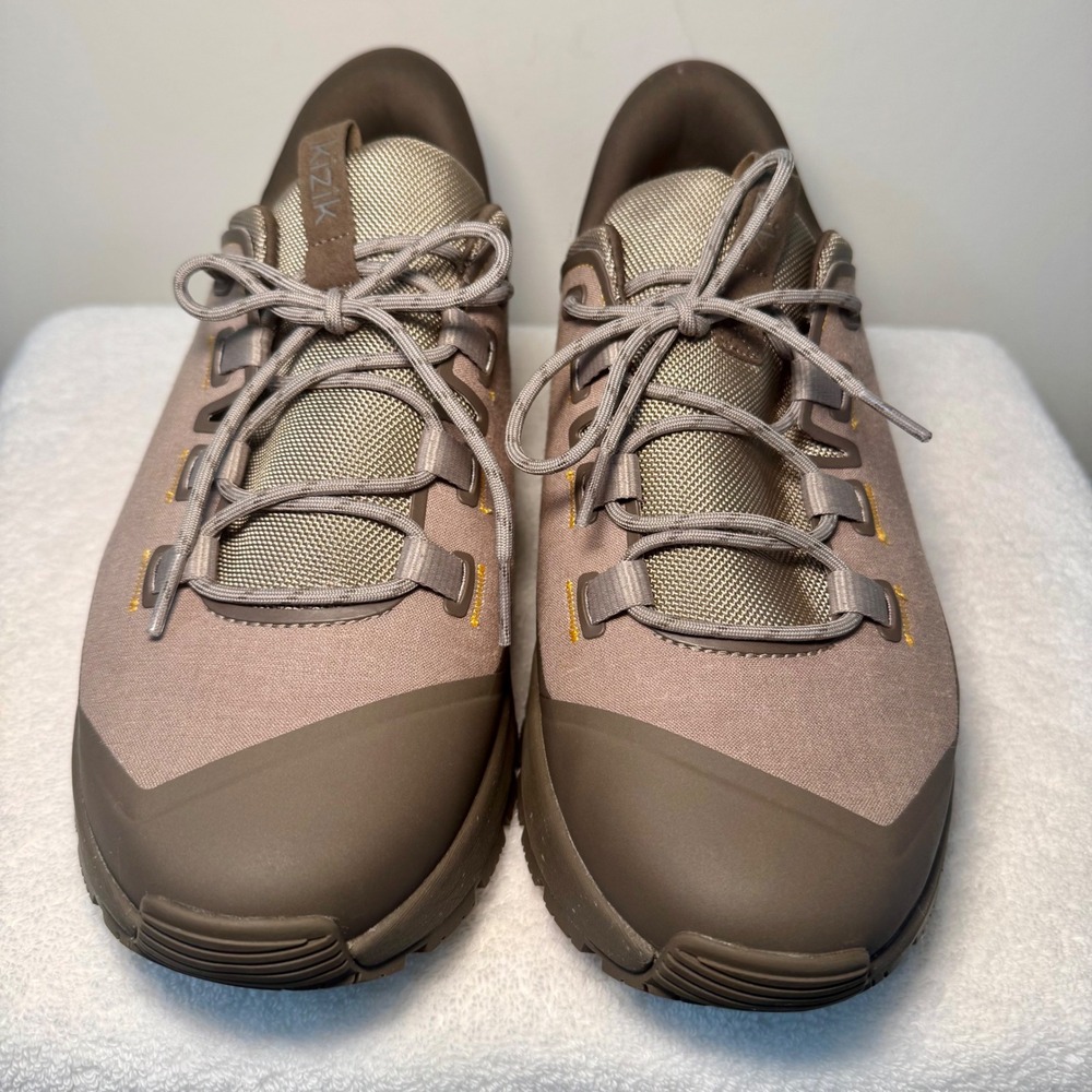 Kizik Wasatch Cedar Brown Hands Free Sneakers Mens 12 Wide DWASTW06-2E